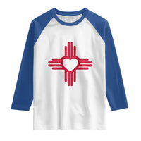 Zia Heart Symbol New Mexico Flag Shirt New Mexican Pride Raglan Shirt