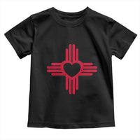 Zia Heart Symbol New Mexico Flag Shirt New Mexican Pride Toddler T Shirt