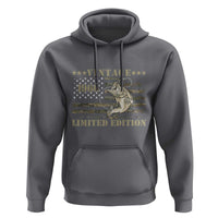60th Birthday Fishing Vintage 1966 Limited Edition Hoodie Bass Fishing Camouflage American Flag Fisherman Gift