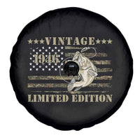 80th Birthday Fishing Vintage 1946 Limited Edition Spare Tire Cover Bass Fishing Camouflage American Flag Fisherman Gift