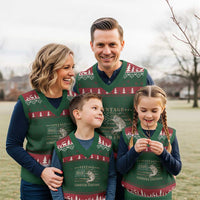 80th Birthday Fishing Vintage 1946 Limited Edition V-Neck Knit Sweater Vest Bass Fishing Camouflage American Flag Fisherman Gift
