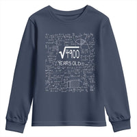 70th Birthday Math Youth Sweatshirt Square Root of 4900 Funny Math Nerd 70 Year Old Gift