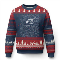 65th Birthday Math Ugly Christmas Sweater Square Root of 4225 Funny Math Nerd 65 Year Old Gift
