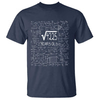 65th Birthday Math T Shirt Square Root of 4225 Funny Math Nerd 65 Year Old Gift