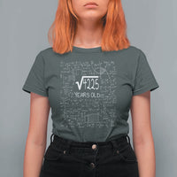 65th Birthday Math T Shirt For Women Square Root of 4225 Funny Math Nerd 65 Year Old Gift