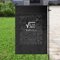 60th Birthday Math Garden Flag Square Root of 3600 Funny Math Nerd 60 Year Old Gift