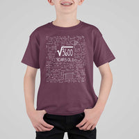 60th Birthday Math T Shirt For Kid Square Root of 3600 Funny Math Nerd 60 Year Old Gift
