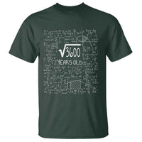 60th Birthday Math T Shirt Square Root of 3600 Funny Math Nerd 60 Year Old Gift