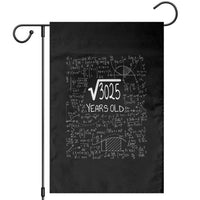 55th Birthday Math Garden Flag Square Root of 3025 Funny Math Nerd 55 Year Old Gift