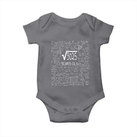 55th Birthday Math Baby Onesie Square Root of 3025 Funny Math Nerd 55 Year Old Gift