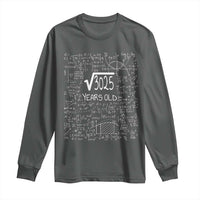 55th Birthday Math Long Sleeve Shirt Square Root of 3025 Funny Math Nerd 55 Year Old Gift