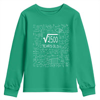 50th Birthday Math Youth Sweatshirt Square Root of 2500 Funny Math Nerd 50 Year Old Gift