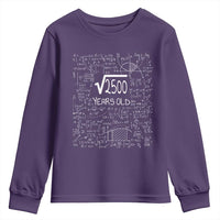 50th Birthday Math Youth Sweatshirt Square Root of 2500 Funny Math Nerd 50 Year Old Gift