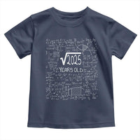 45th Birthday Math Toddler T Shirt Square Root of 2025 Funny Math Nerd 45 Year Old Gift
