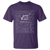 40th Birthday Math T Shirt Square Root of 1600 Funny Math Nerd 40 Year Old Gift