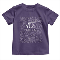 35th Birthday Math Toddler T Shirt Square Root of 1225 Funny Math Nerd 35 Year Old Gift