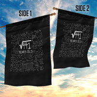 21st Birthday Math Garden Flag Square Root of 441 Funny Math Nerd 21 Year Old Gift