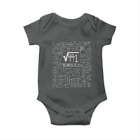 21st Birthday Math Baby Onesie Square Root of 441 Funny Math Nerd 21 Year Old Gift