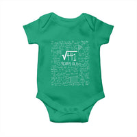 21st Birthday Math Baby Onesie Square Root of 441 Funny Math Nerd 21 Year Old Gift