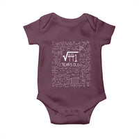 21st Birthday Math Baby Onesie Square Root of 441 Funny Math Nerd 21 Year Old Gift