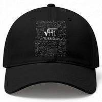 21st Birthday Math Baseball Cap Square Root of 441 Funny Math Nerd 21 Year Old Gift
