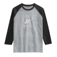 21st Birthday Math Raglan Shirt Square Root of 441 Funny Math Nerd 21 Year Old Gift