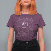 21st Birthday Math T Shirt For Women Square Root of 441 Funny Math Nerd 21 Year Old Gift