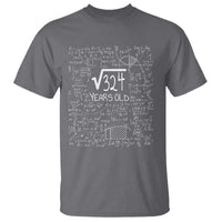 18th Birthday Math T Shirt Square Root of 324 Funny Math Nerd 18 Year Old Gift