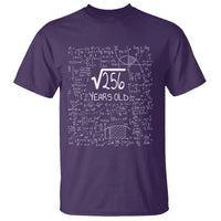 16th Birthday Math T Shirt Square Root of 256 Funny Math Nerd 16 Year Old Gift