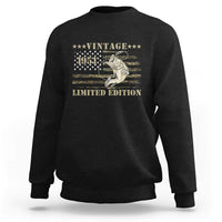 75th Birthday Fishing Vintage 1951 Limited Edition Sweatshirt Bass Fishing Camouflage American Flag Fisherman Gift