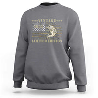 75th Birthday Fishing Vintage 1951 Limited Edition Sweatshirt Bass Fishing Camouflage American Flag Fisherman Gift