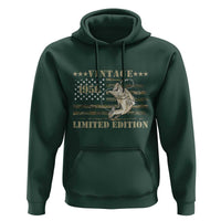 70th Birthday Fishing Vintage 1956 Limited Edition Hoodie Bass Fishing Camouflage American Flag Fisherman Gift