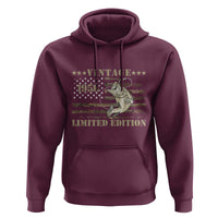 70th Birthday Fishing Vintage 1956 Limited Edition Hoodie Bass Fishing Camouflage American Flag Fisherman Gift