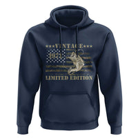 55th Birthday Fishing Vintage 1971 Limited Edition Hoodie Bass Fishing Camouflage American Flag Fisherman Gift