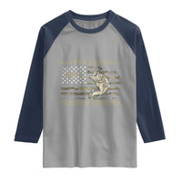 55th Birthday Fishing Vintage 1971 Limited Edition Raglan Shirt Bass Fishing Camouflage American Flag Fisherman Gift