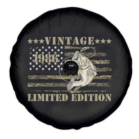 40th Birthday Fishing Vintage 1986 Limited Edition Spare Tire Cover Bass Fishing Camouflage American Flag Fisherman Gift