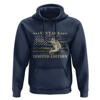 40th Birthday Fishing Vintage 1986 Limited Edition Hoodie Bass Fishing Camouflage American Flag Fisherman Gift