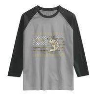 40th Birthday Fishing Vintage 1986 Limited Edition Raglan Shirt Bass Fishing Camouflage American Flag Fisherman Gift