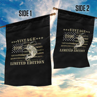 30th Birthday Fishing Vintage 1996 Limited Edition Garden Flag Bass Fishing Camouflage American Flag Fisherman Gift