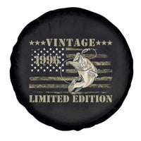 30th Birthday Fishing Vintage 1996 Limited Edition Spare Tire Cover Bass Fishing Camouflage American Flag Fisherman Gift