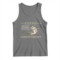 30th Birthday Fishing Vintage 1996 Limited Edition Tank Top Bass Fishing Camouflage American Flag Fisherman Gift