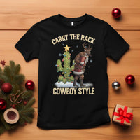 Funny Santa Hunting T Shirt Carry The Rack Cowboy Style - Wonder Print Shop
