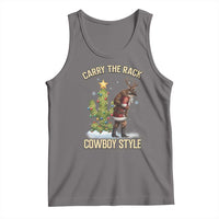 Funny Santa Hunting Tank Top Carry The Rack Cowboy Style - Wonder Print Shop