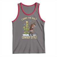 Funny Santa Hunting Tank Top Carry The Rack Cowboy Style - Wonder Print Shop