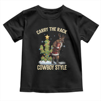 Funny Santa Hunting Toddler T Shirt Carry The Rack Cowboy Style - Wonder Print Shop