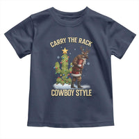 Funny Santa Hunting Toddler T Shirt Carry The Rack Cowboy Style - Wonder Print Shop
