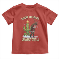Funny Santa Hunting Toddler T Shirt Carry The Rack Cowboy Style - Wonder Print Shop