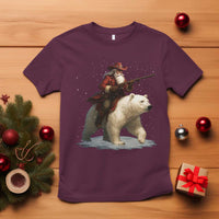 Funny Santa Gun Christmas T Shirt - Wonder Print Shop