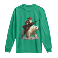 Funny Santa Gun Christmas Long Sleeve Shirt - Wonder Print Shop