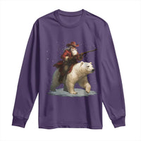 Funny Santa Gun Christmas Long Sleeve Shirt - Wonder Print Shop